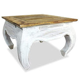 Tuduo Table latérale en Bois Massif de récupération 50 x 50 x 35 cm Design Unique, Moderne et élégante Table Console entrée