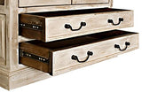Vitrine - Bois Massif de manguier ciré (Blanc Antique) - Style Campagne Chic - Castle Antik #71