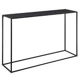 [en.casa] Table Console avec Système d'Étagère 4 Pièces Métal Résistant Montage Mural 120 x 80 x 32 cm Noir