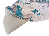 MANI TEXTILE - Tapis Rond Bleu Dimensions - 120x120