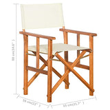 vidaXL Chaise Pliante Jardin Terrasse Patio Fauteuil Bois d'Acacia Massif