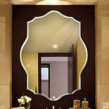 Miroir sans Cadre en Forme Salon Mural Miroir 3 Taille 8 Mm Biseautés Bord Z1220 (Size : 60 * 80cm)