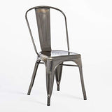 SKLUM Chaise LIX Brossée Bar Cuisine Salle à Manger Design Industriel Finition brossée