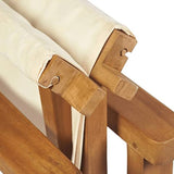 vidaXL Chaises de metteur en scène Pliantes 2 pcs Bois de Teck Massif