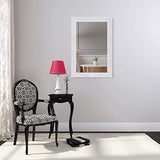 Rococo by Casa Chic - Grand Miroir Rectangulaire - Style Baroque Shabby Chic - 90x60 cm - Blanc Mat