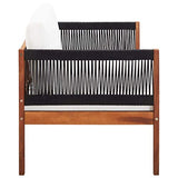 Festnight Mobilier de Jardin Palette | Salon de Jardin | Canapé de Jardin à 2 Places Bois d'acacia Massif