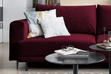 Canapé 3/4 Places Convertible et Espace de Rangement - Fushia - en Tissu de qualité, Dany