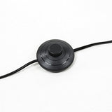 Kave Home - Lampadaire Layton noir en rotin noir et bois massif d'acajou