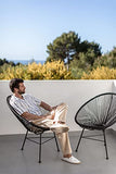 SKLUM Pack 2 Nouvelles Chaises Acapulco Noir