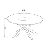 Marque Amazon - Movian Zala - Table basse, 82 x 82 x 40 cm (longueur x largeur x hauteur), Marron