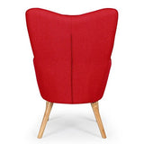 Paris Prix - Fauteuil Scandinave Aimee 67cm Rouge