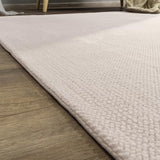 Paco Home Tapis Salon Chambre Adulte Poils Ras Boho Motif Scandinave Uni, Dimension:160x220 cm, Couleur:Beige