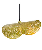 C-CRÉATION - Suspension NISLEY pour Utilisation en Intérieur - Métal - Style Industriel - D60 cm - 1 Ampoule 8 Watts pour Douille E27 - Noir