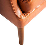 Paris Prix - Fauteuil Design en Cuir ocama 89cm Marron