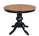 Arteferretto Table à Manger Extensible Bicolore - diamètre 100 cm
