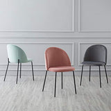 EMT CASA Lot de 2 Chaises Scandinave Chaise de Salle à Manger Chaises en Velours Rose Pieds en métal Imitation Bois (Vert)