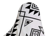 THE HOME DECO FACTORY - Fauteuil Papillon Butterfly Ethnique Noir et Blanc, Métal, 74 x 79 x 101 cm