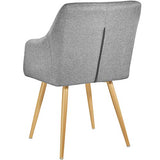 TecTake 402981 - Chaise de Salle à Manger Confort, Fauteuil de Salon Rembourré au Design Scandinave 55 cm x 54 cm x 82,5 cm Gris