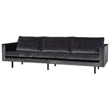 Esto Canapé 3 Places Rodeo Velours Gris Lounge Wohnideebilder Garniture de Sofa canapé Lounge 3 Places