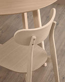 Kave Home - Chaise Safina Finition chêne