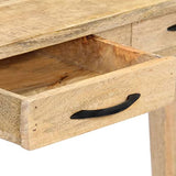 vidaXL Table Console Table d'Entrée Table de Salon Table de Couloir Meuble de Salon Meuble de Couloir Maison 115x40x75 cm Bois de Manguier Massif