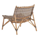 Tousmesmeubles Fauteuil en Rotin tressé - EKE - L 68.50 x l 75.50 x H 75 - Neuf