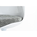 Eero Saarinen Chaise Tulipe Gris Blanc Et Soumise Style