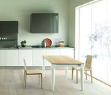 I.T.F. Design SRL Leeann Chêne naturel Lot de 2 chaises Dimensions : L. 42 P. 41 H. 85 cm. Fabriqué en Italie.