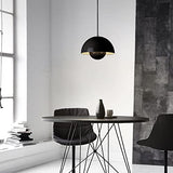 EMISOO Luminaires suspendus à dôme industriel Lampe suspendue au plafond vintage Led Lampe suspendue moderne pour îlot de cuisine Salle à manger Salon