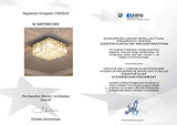 Saint Mossi Moderne Design K9 Cristal Gouttelette Lustre Éclairage LED Plafonnier Plafond Luminaire Suspension Luminaire pour Salle à Manger Salle De Bains Chambre Salon 9 * G9 40 x 40 x 18 c