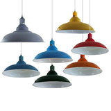 Plafonnier moderne vintage industriel rétro en métal avec abat-jour réglable suspension luminaire industrielle (vert)