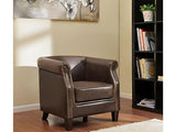 Fauteuil Club 100% Cuir Vieilli ENGUERRAND