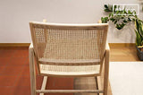 Rocking Chair en cannage Aksel - Bois Massif, Esthétique intemporelle, Produit 100% Bois, Bois de Rotin | Un Rocking Chair pour célébrer Le Retour du cannage - Beige (L59 x H83 x P75 cm)
