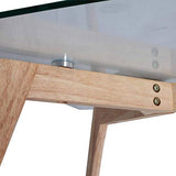AltoBuy VERANE - Table Basse Rectangulaire Plateau Verre