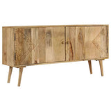 vidaXL Buffet Bois de Manguier Massif Commode Armoire Rangement Table Appoint