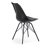 LF - Chaise Lot de 4 chaises Lars noir