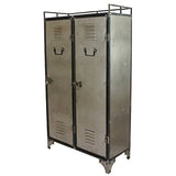 chemin_de_campagne Bibliothèque Industriel Bahut Armoire Métal Buffet Meuble Fer