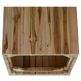 vidaXL Teck Authentique Table Basse 50x50x35 cm Table d'Appoint Meuble Canapé