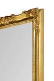 MO.WA Miroir Mural avec Cadre Classique Style Baroque Français Fini à la Main avec Feuille d'or. Mesure extérieure Cm.62x142 Fabriqué en Italie