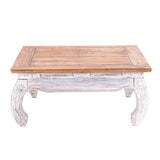 DESIGN DELIGHTS East 80" Table basse en acajou massif 80 x 80 x 35 cm