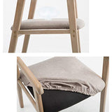 Bois Massif Chaises de Salle à Manger avec accoudoirs Fauteuil Vintage Vintage Dossier Souple et siège rembourré Salon Salon Cuisine Couverture Amovible et Lavable