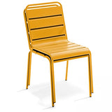 Oviala Palavas - Chaise en métal Jaune