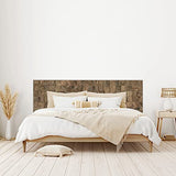 HOMN LIVING Tête de lit Mauro 200 cm, Imitation Bois, MDF avec imprimé réaliste, 200 cm (Largeur) 0,5 cm (Profondeur) 60 cm (Hauteur)