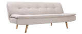Miliboo Canapé Convertible Design scandinave 3 Places Beige Senso