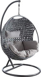 Fauteuil Oeuf Suspendu Camelia AUBRY GASPARD - Fauteuil Suspendu sur Pied en Polyrésine, Siege Oeuf Exterieur Intérieur, Fauteuil Suspendu Oeuf
