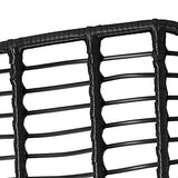 TecTake 800802 Salon de Jardin en Rotin 2 Personnes Résine Tressée Ensemble Table et Chaises Coussins d´Assise Amovibles – Diverses Couleurs (Noir)