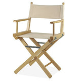 Fauteuil de metteur en scène, Couleur Naturel avec Tissu ecrù - Regista P