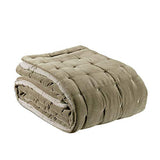 Vivaraise - Édredon Elise – 160x160 cm - Couverture d'appoint, couvre-lit, couette légère – 100% coton doux et chaud – Garnissage moelleux – Couette matelassée réversible, bicolore