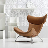 KJGLXD Salon Sofa Cuir véritable Inclinable Canapé-lit Meubles Home cinéma Style Artistique Paresseux Chaise de canapé,Marron