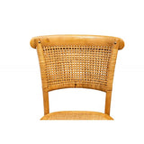 Biscottini frêne 88 x 50 x 44 cm Salle à Manger en Bois avec Finition Naturelle | Chaise de Cuisine Assise en rotin, Marron, 88x44x50 cm